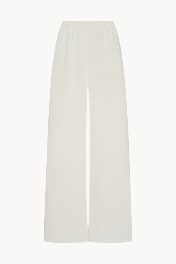 Front view of off white gala pant on white background, with no model shown.