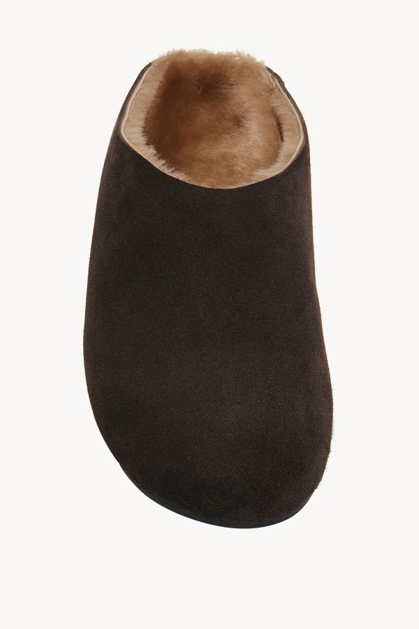 Overhead view of lacquer brown hudson slide on white background with no model shown.