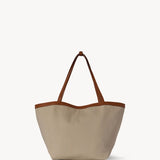 Reversible view of park tote three canvas on white background, with no model shown.