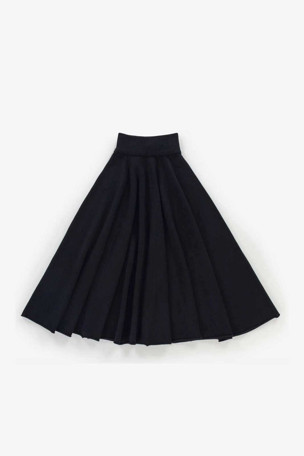 Black shop knee length circle skirt