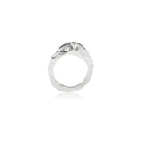 Ali Grace Sterling & Triple Diamond Stack Ring
