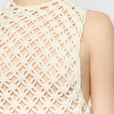 Alaia Blanc Naturel Hand Knotted Top
