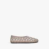 Alaia Grege Cage Ballet Flats