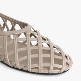 Alaia Grege Cage Ballet Flats