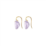 Marie-Hélène De Taillac 22K Yellow Gold Brilliant Amethyst Earrings