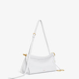 Alaia White Le Click East West Small Bag in Leather