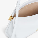 Alaia White Le Click East West Small Bag in Leather