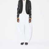 Alaia Blanc Low Waist Round Jeans