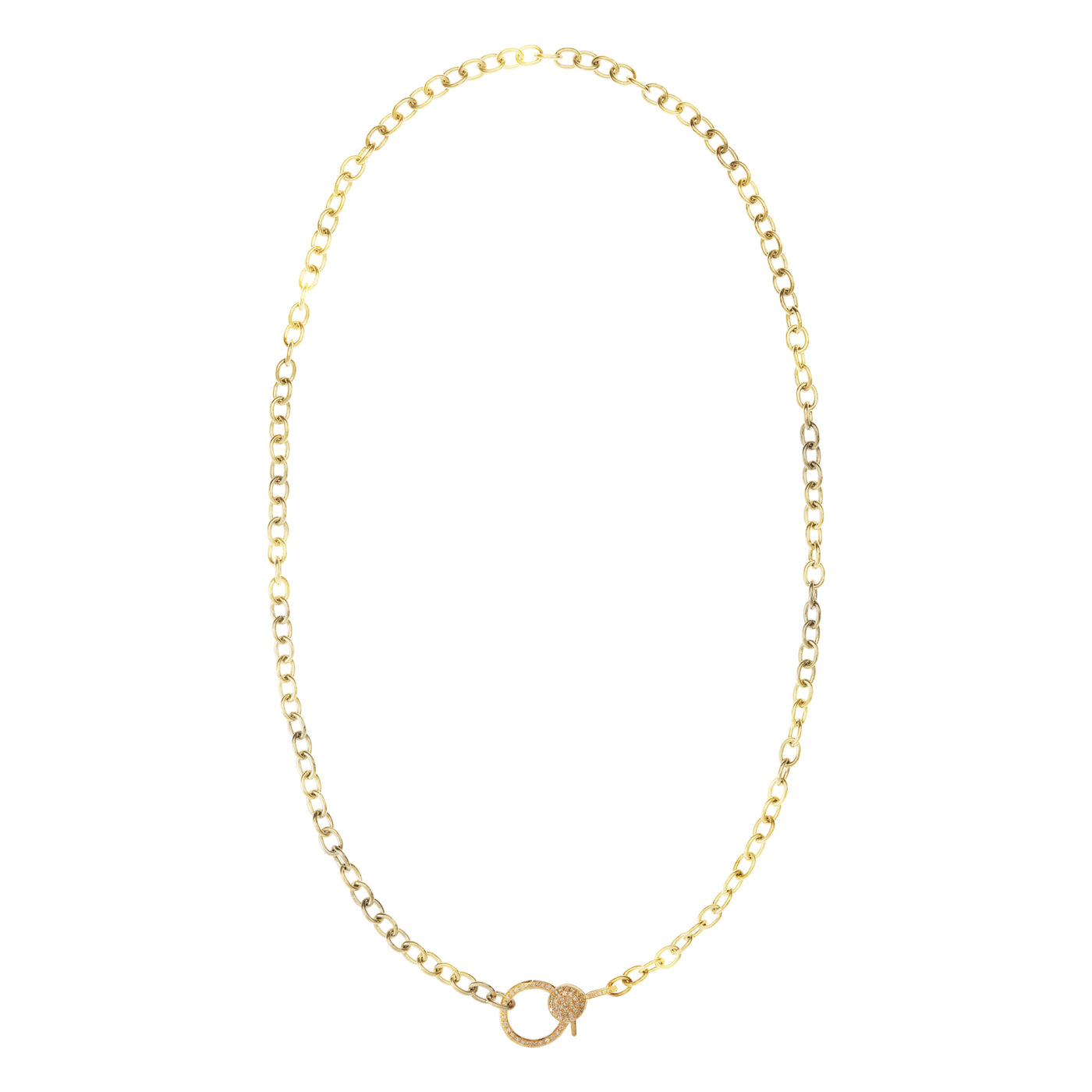 18K Yellow Gold Oval Chain w/DLock