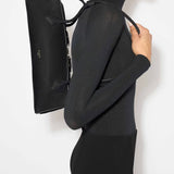 Alaia Noir Le Teckel Medium Bag