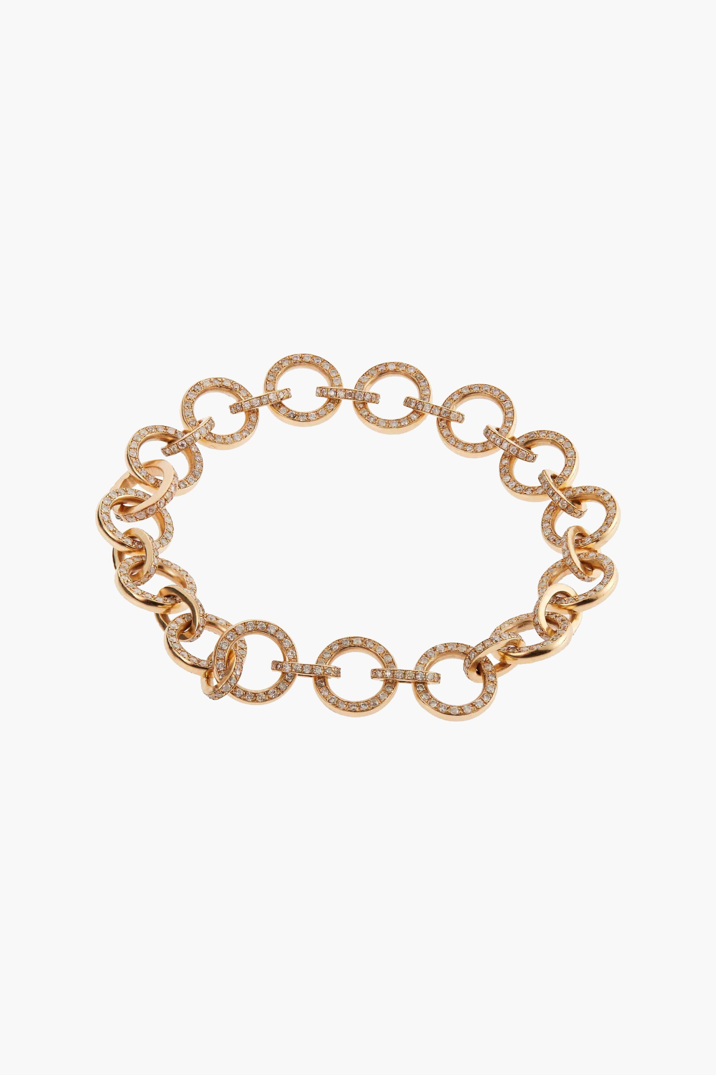 Ileana-Makri-18K-Yellow-Gold-Round-Link-Diamond-Bracelet-Amarees