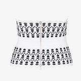 alaia-vienne-stretch-knit-corset-belt-black-and-white-amarees