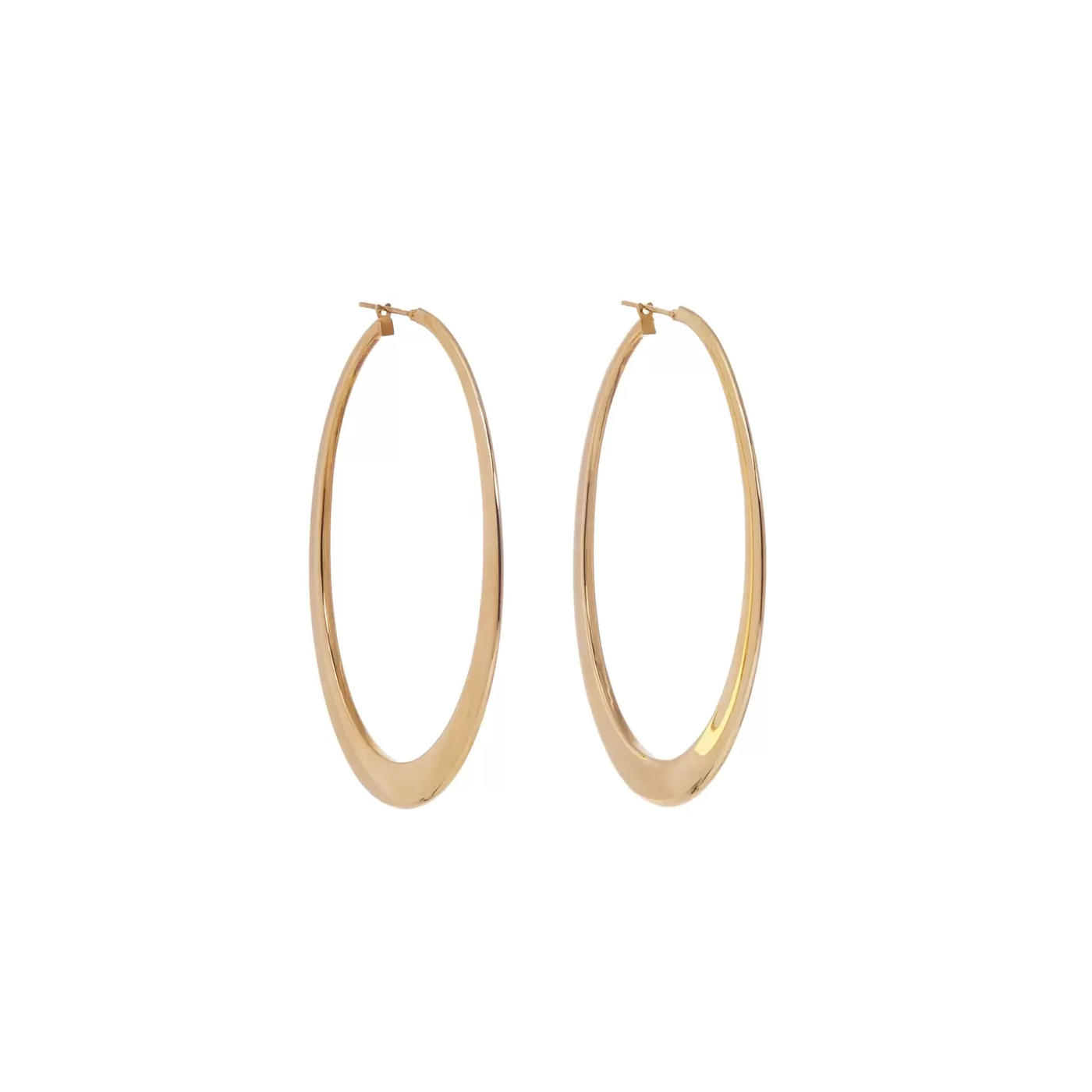 Sidney-Garber-18K-Yellow-Gold-Crescent-Hoops-amarees