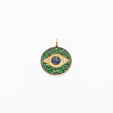 Ileana Makri 18K Yellow Gold Oxidized Green Dawn Pendant
