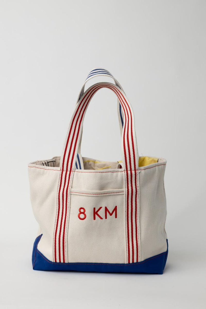 8 KM Canvas Tote Bag Solid