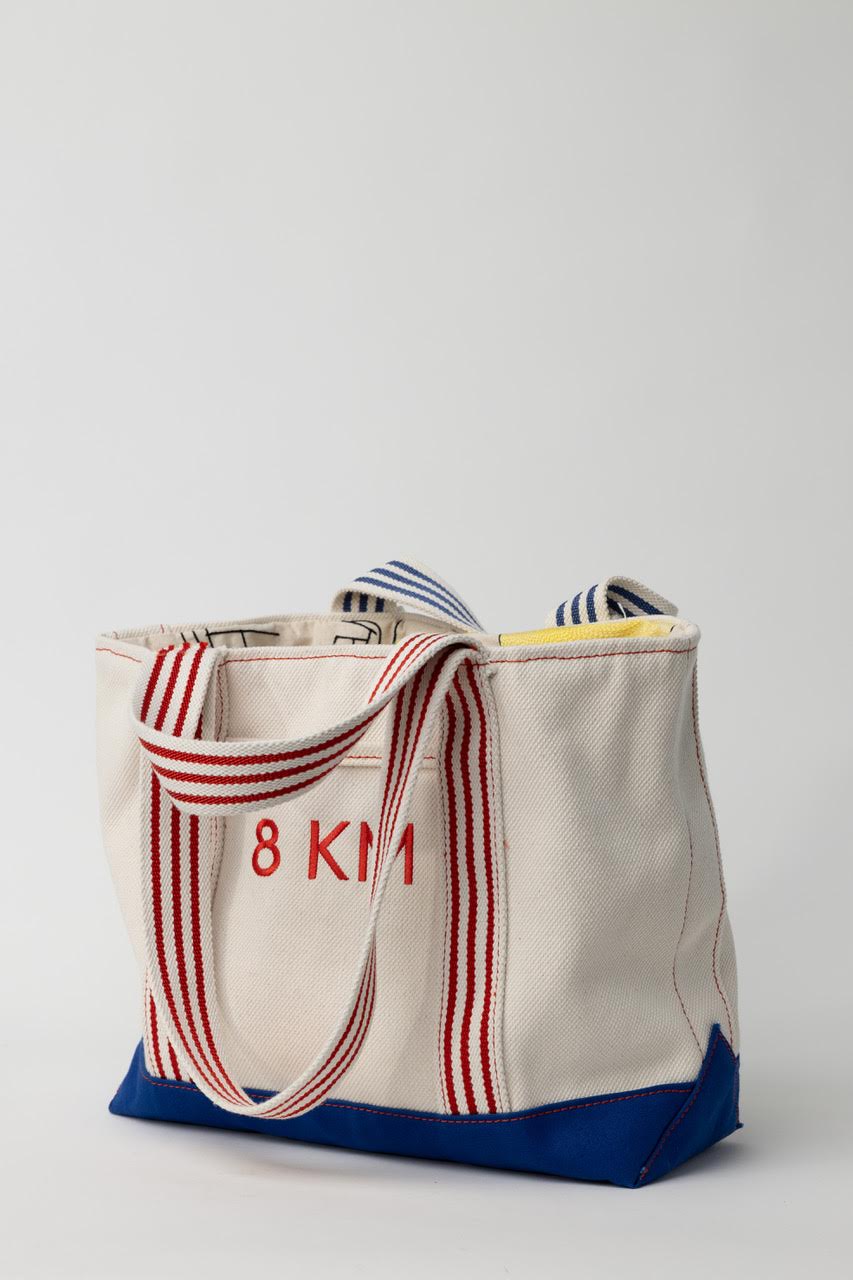 8 KM Canvas Tote Bag Solid