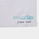 Staff Pose Embroidered Napkin
