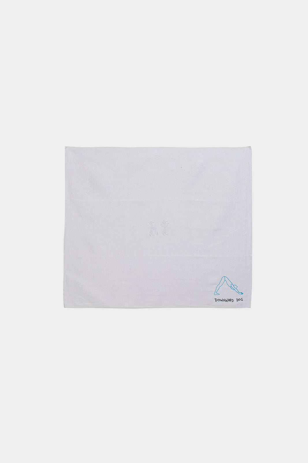 Downward Dog Embroidered Napkin
