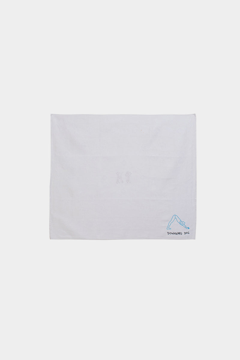 Downward Dog Embroidered Napkin