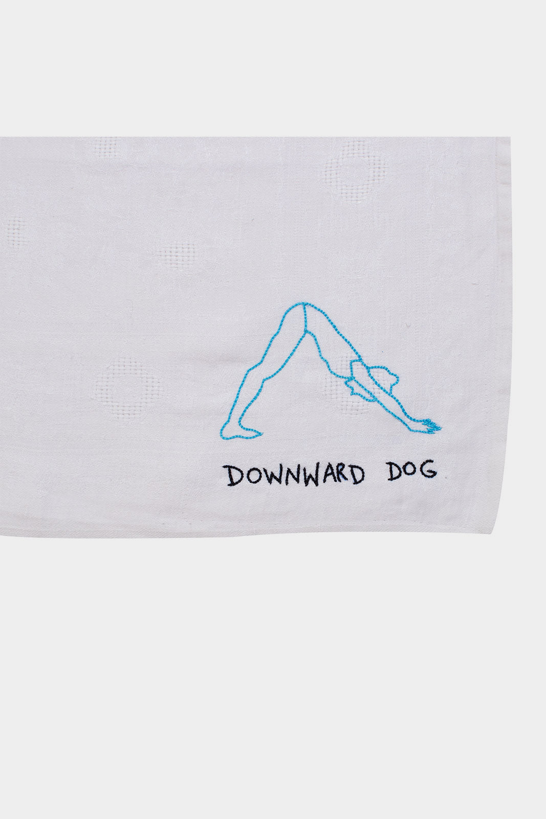 Downward Dog Embroidered Napkin
