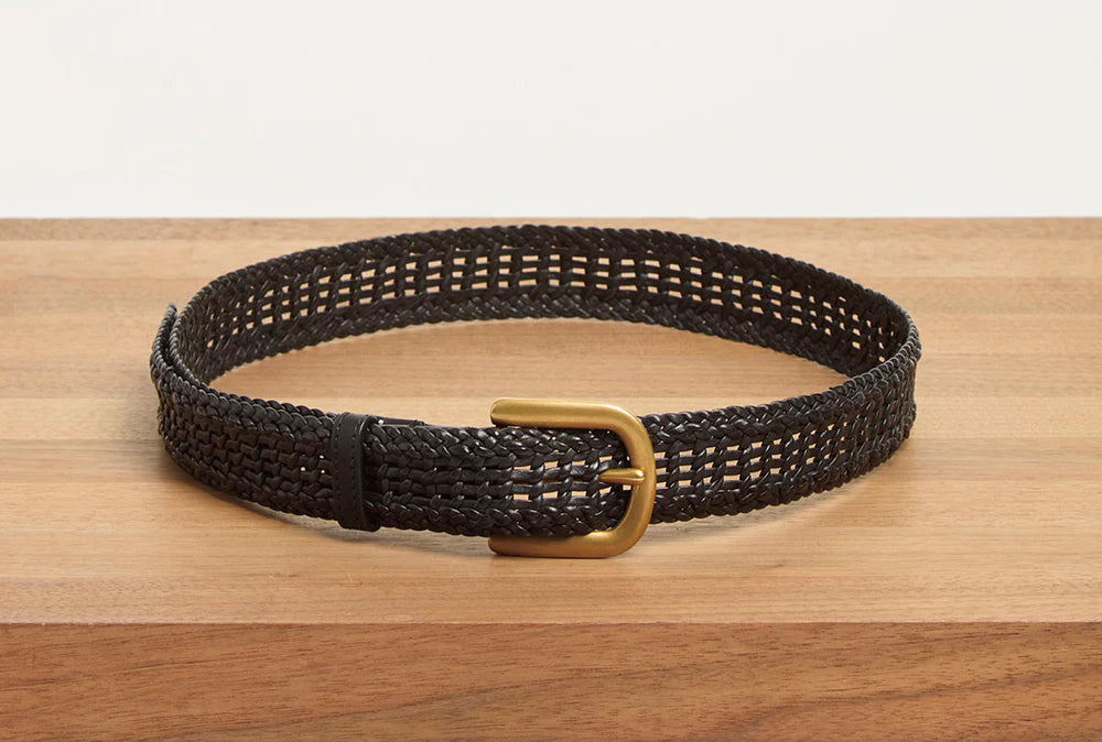 Sam Woven Belt in Black