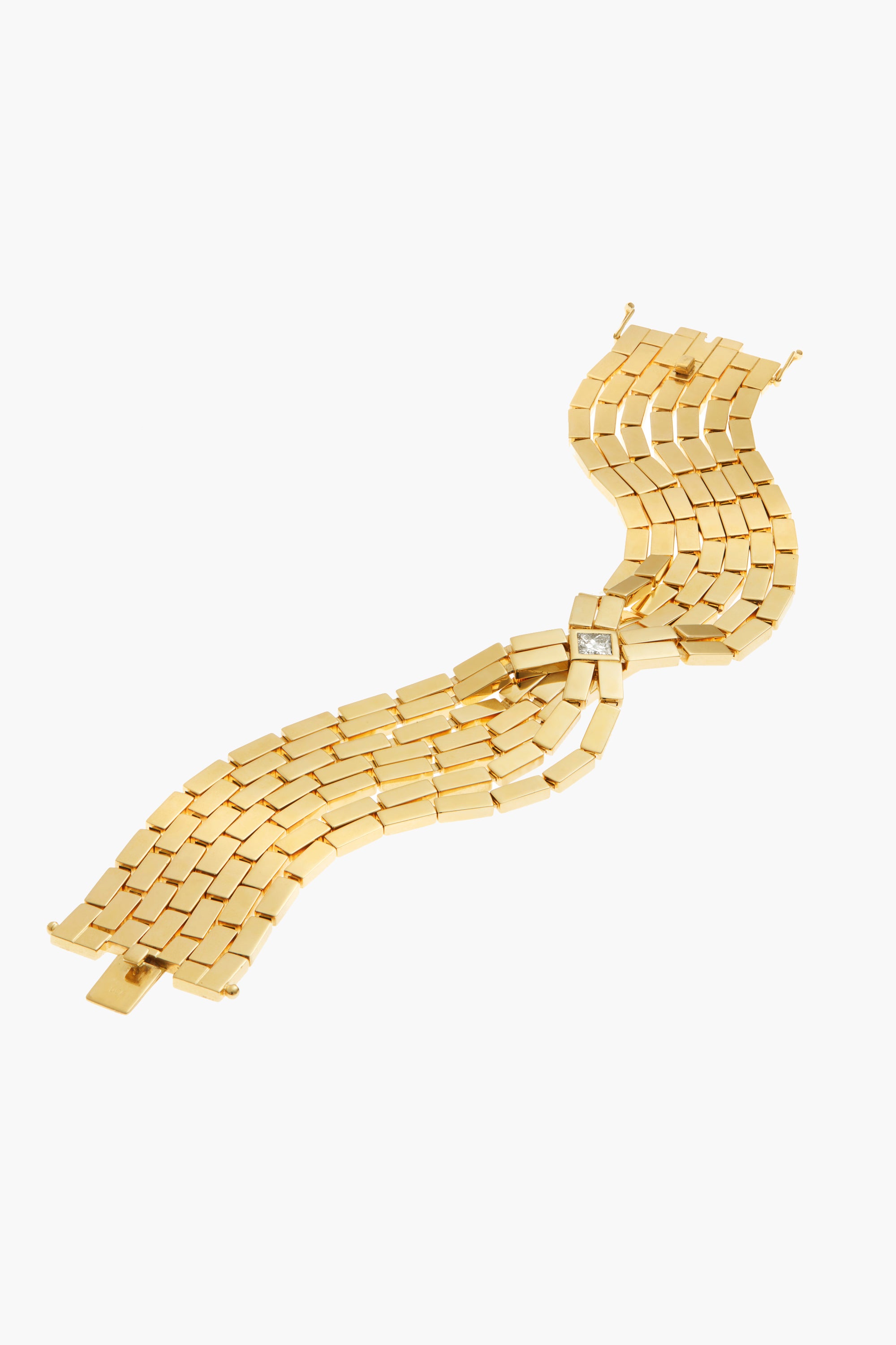 Ileana-Makri-18K-Yellow-Gold-Diamond-Cascade-Bracelet-Amarees