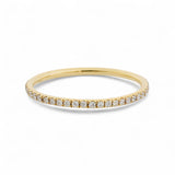Ileana Makri 18k Yellow Gold Diamond Thread Band