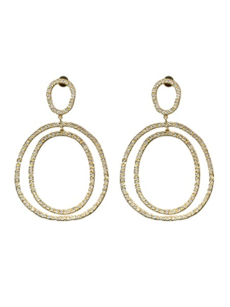Ileana Makri 18K Yellow Gold Diamond Again Earrings