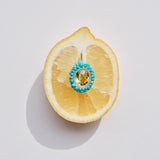 Ileana Makri Turquoise & Tourmaline Sea Foam Ring