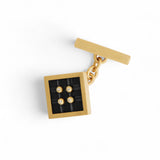Ileana Makri Onyx Button Cufflinks