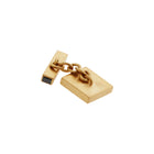 18K Yellow Gold Onyx Button Cufflinks