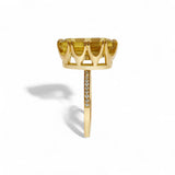 Ileana Makri Oblong Crown Solitaire Lemon Topaz