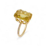 Ileana Makri Oblong Crown Solitaire Lemon Topaz