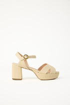 Deidre Raffia Platform - Natural