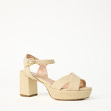 Deidre Raffia Platform - Natural