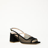 Cavalcade Slingback - Black Suede