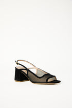 Cavalcade Slingback - Black Suede