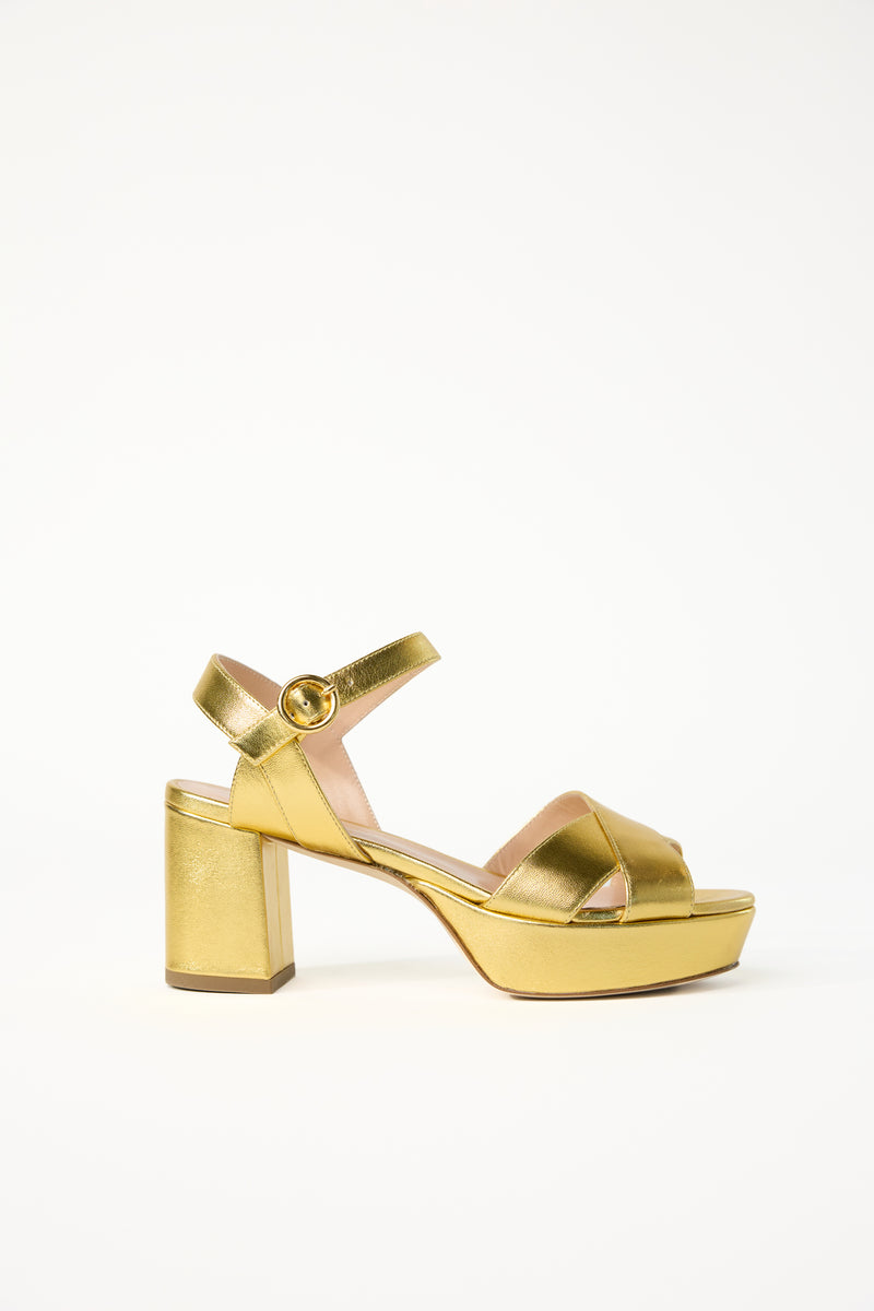 Deidre Mirror Platform - Gold