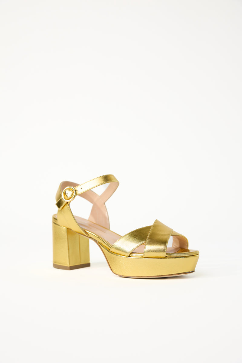 Deidre Mirror Platform - Gold