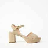 Deidre Suede Platform - Sand