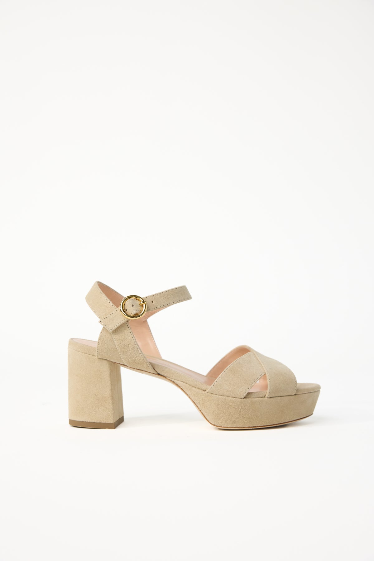 Deidre Suede Platform - Sand