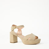 Deidre Suede Platform - Sand