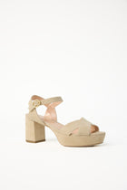 Deidre Suede Platform - Sand