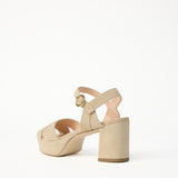 Deidre Suede Platform - Sand