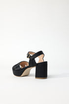 Deidre Raffia Platform - Black