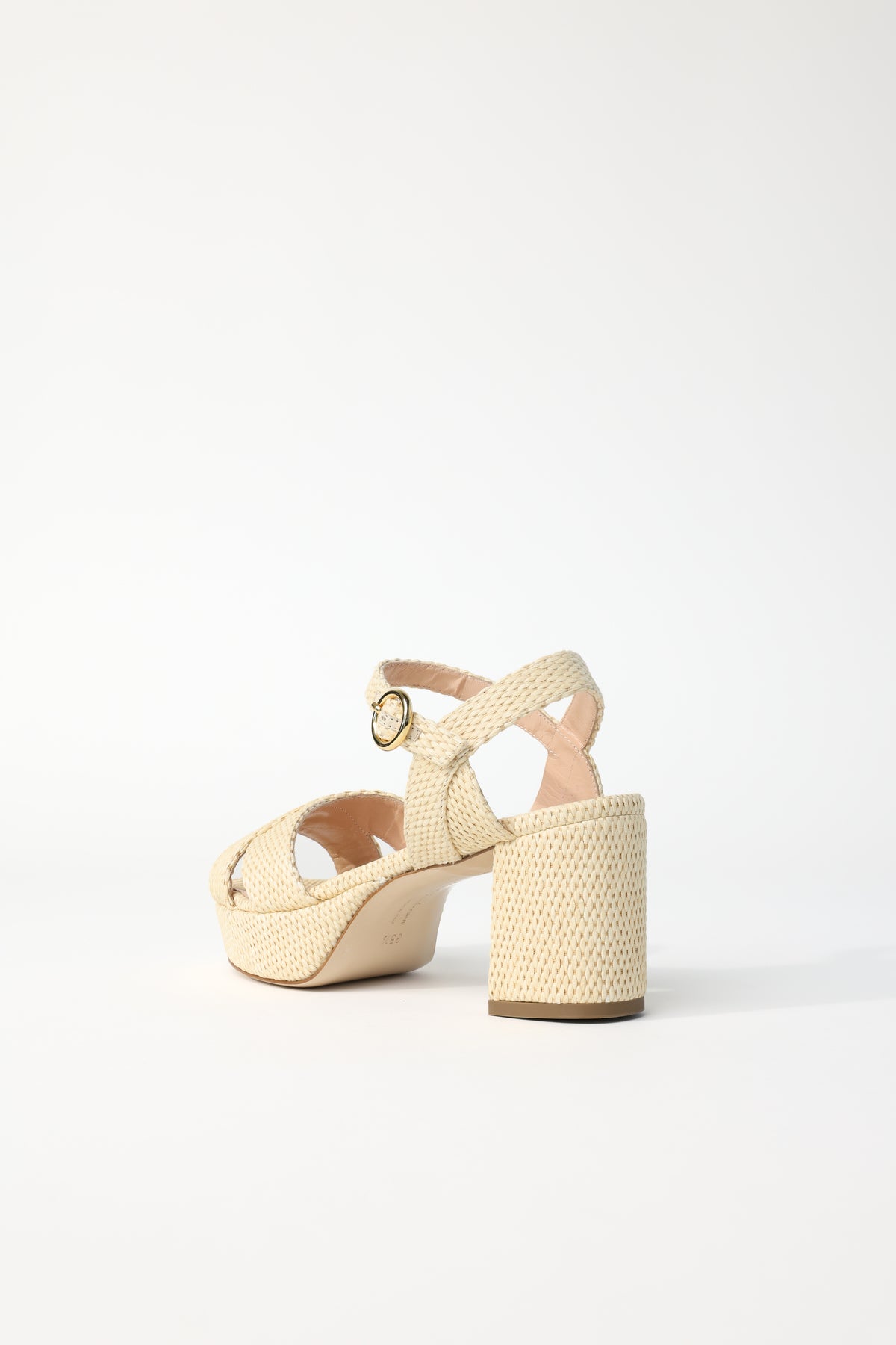 Deidre Raffia Platform - Natural