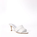 Manolo Blahnik Iacopo Open Toe Mule in White
