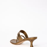 Manolo Blahnik Susa Mule Sandal in Bronze