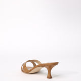 Manolo Blahnik Callamu Open Toe Mule in Light Brown