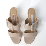 Manolo Blahnik Titubanew Sandal in Nude